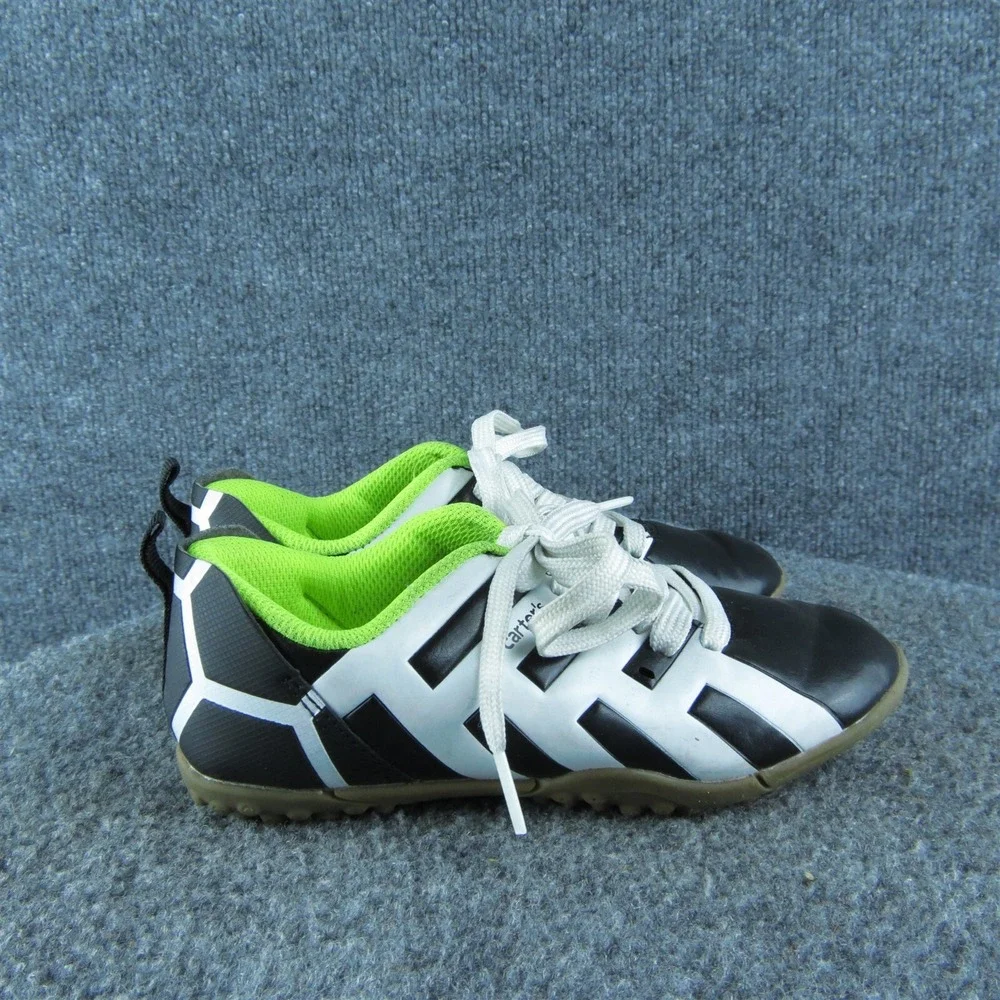 Carter's‎ Boys Sneaker Size T 12 Medium Shoes Black Synthetic Lace Up